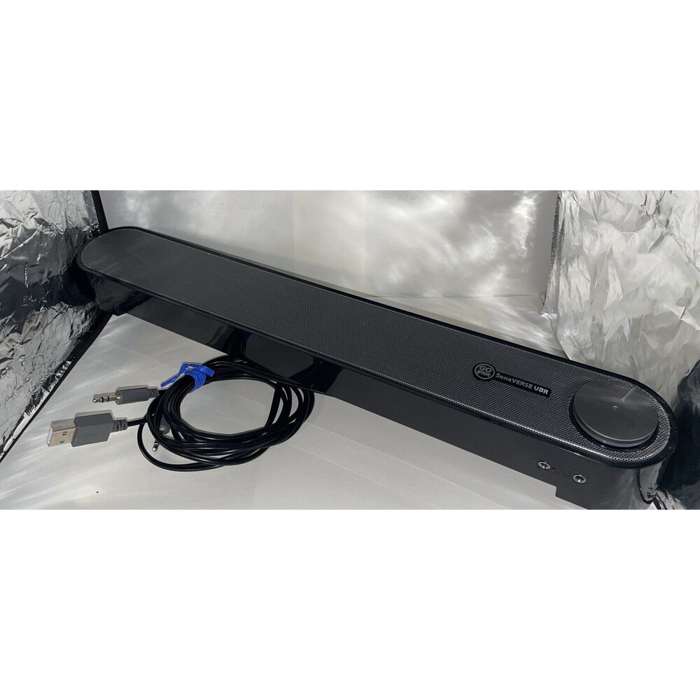 GOgroove SonaVERSE UBR USB Powered Computer Sound Bar Speaker (Black)
